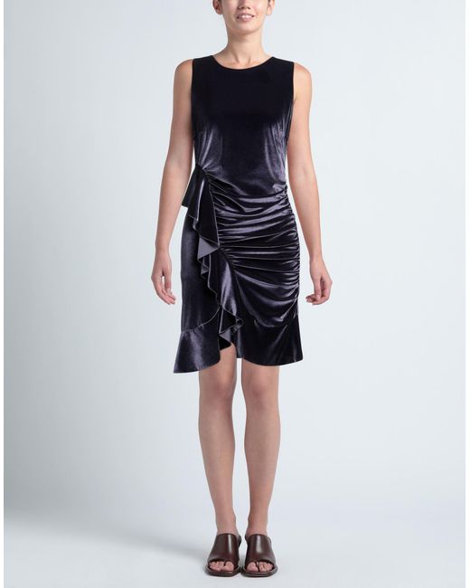 Nora Barth Blue Mini Dress Polyester, Viscose, Elastane