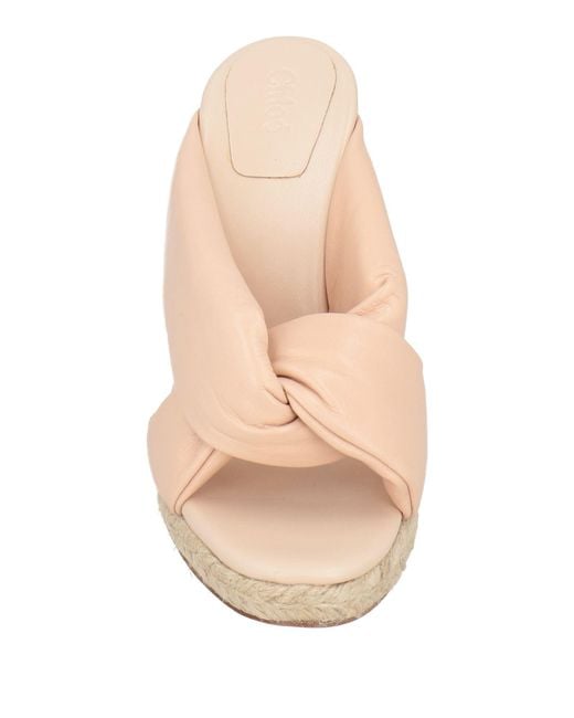 Chloé Natural Sandals Leather