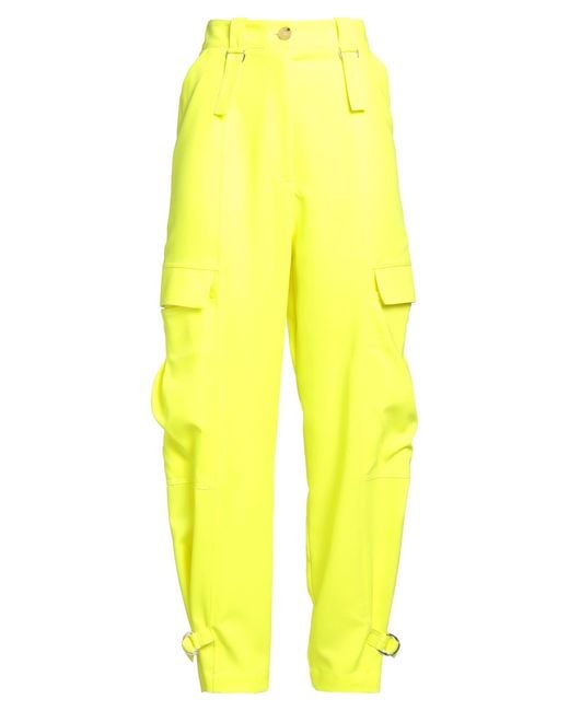 SOLOTRE Yellow Pants Polyester, Elastane
