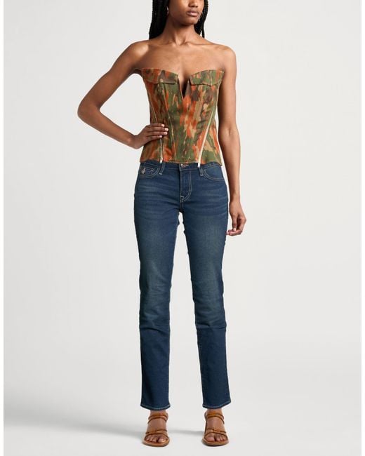 True Religion Blue Jeans Cotton, Polyester, Lyocell, Elastane