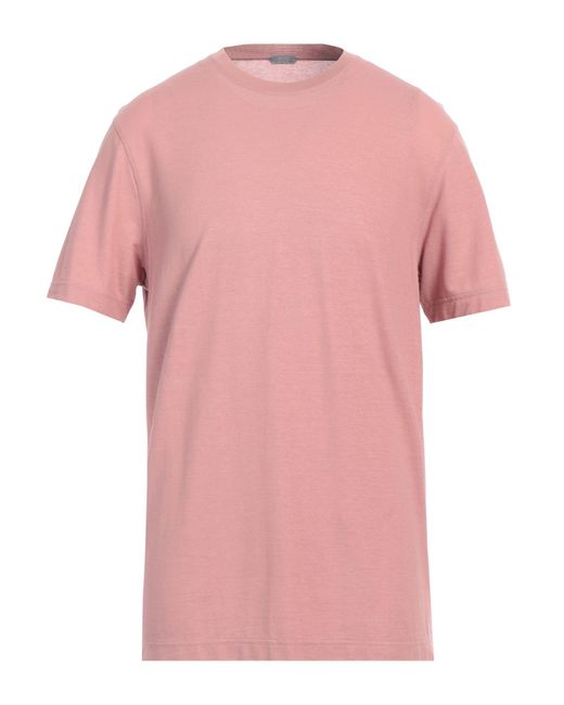 Zanone Pink T-shirt for men