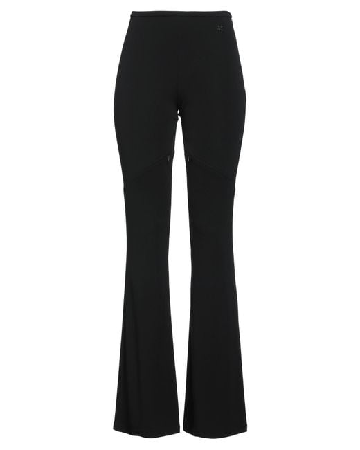 Courreges Black Pants Viscose, Elastane