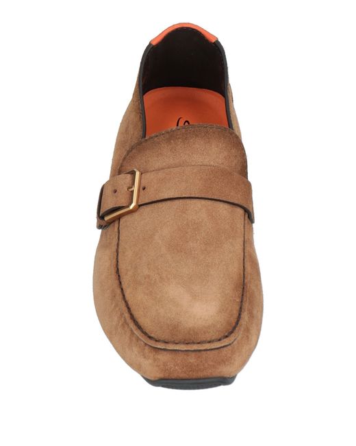 Santoni Brown Loafers for men