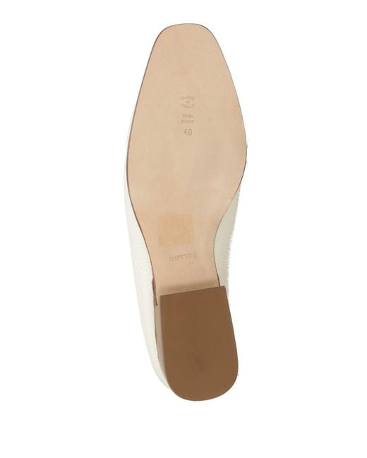 Pollini White Mules & Clogs