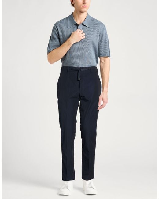 Brian Dales Blue Pants Cotton for men