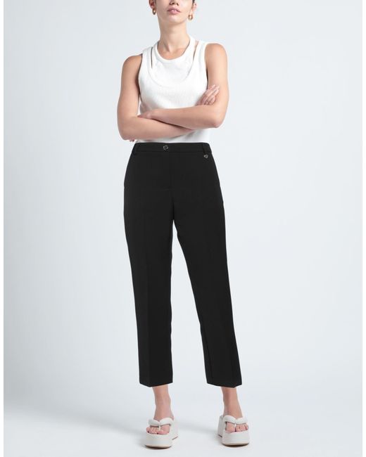Please Black Pants Polyester, Elastane