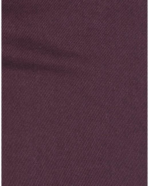 ARMANI EXCHANGE Purple Plum Pants Cotton, Polyester, Elastane