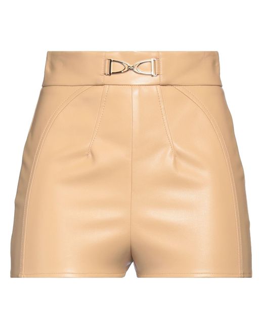Elisabetta Franchi Natural Shorts & Bermuda Shorts Polyester