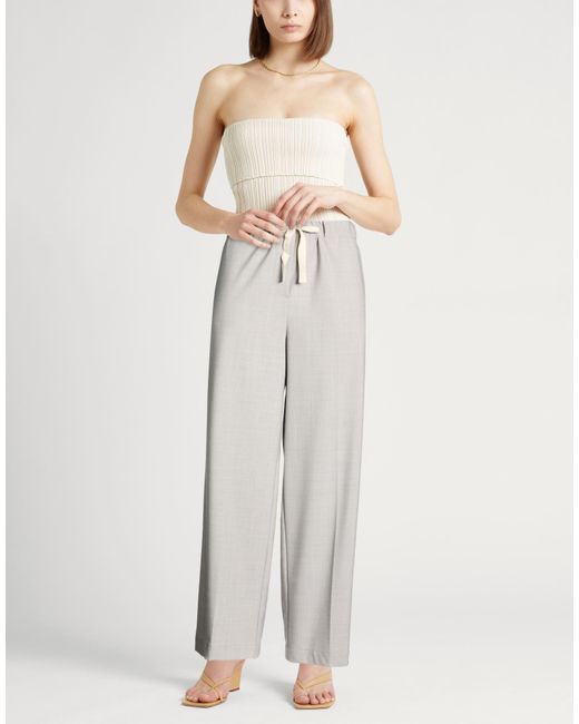 Semicouture White Trouser
