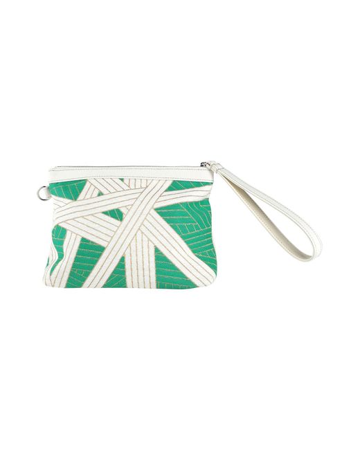 Missoni Green Nastri Beauty Cm.30X20 -- Beauty Case Cotton, Viscose, Polyester, Acrylic
