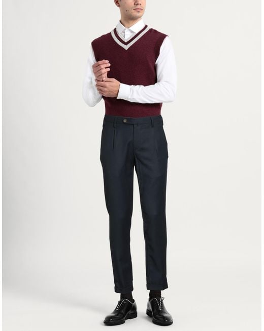 Myths Blue Pants Virgin Wool, Elastane for men