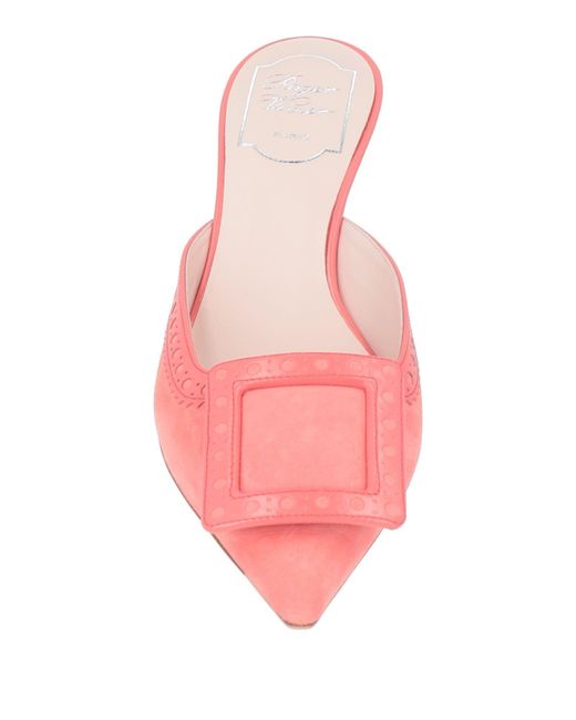 Roger Vivier Pink Mules & Clogs