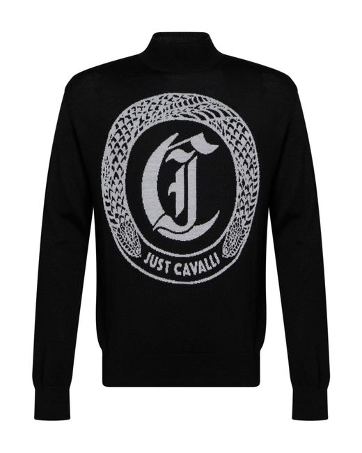Just Cavalli Black Turtlenecks for men