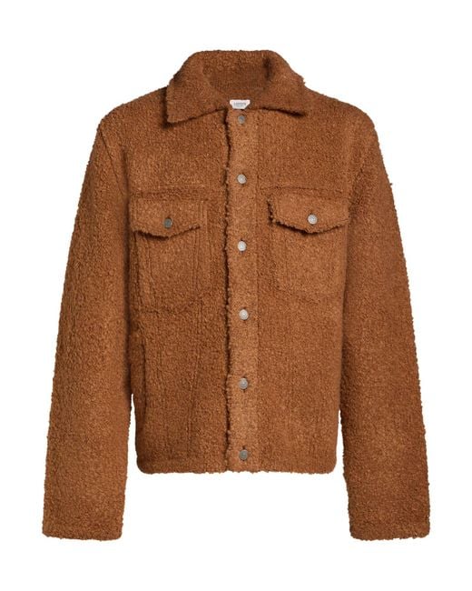 Laneus Brown Camel Jacket Polyacrylic, Polyester, Viscose, Wool, Alpaca Wool for men