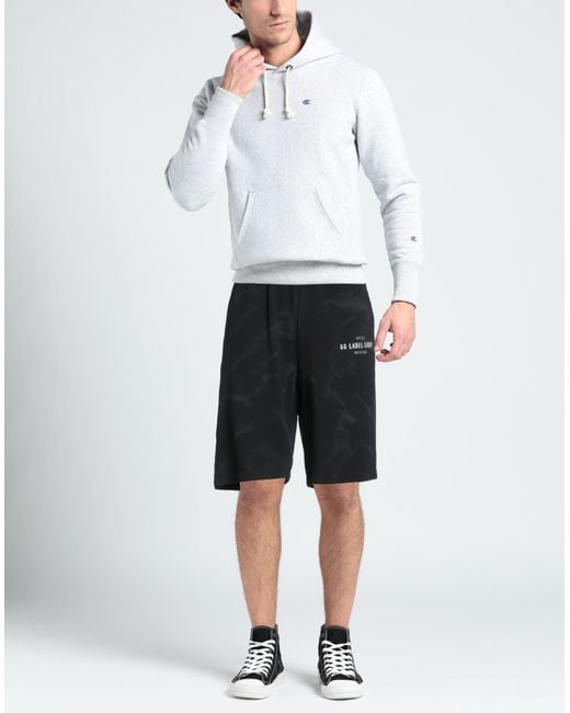 44 Label Group Black Smoke Shorts for men