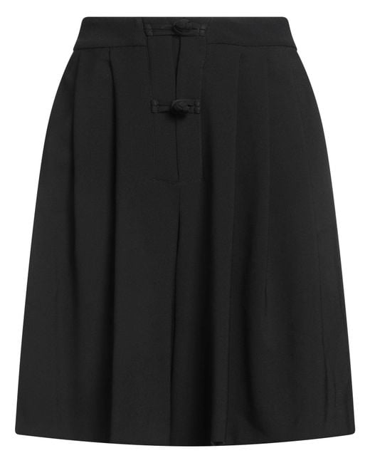 Opening Ceremony Black Shorts & Bermuda Shorts Polyester, Elastane