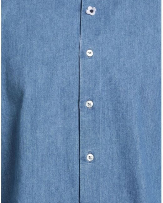 Lardini Blue Denim Shirts for men