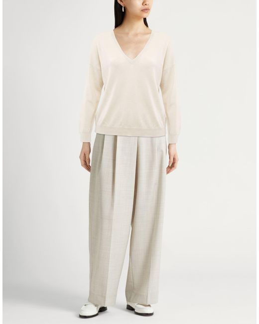 Eleventy White Sweater Wool