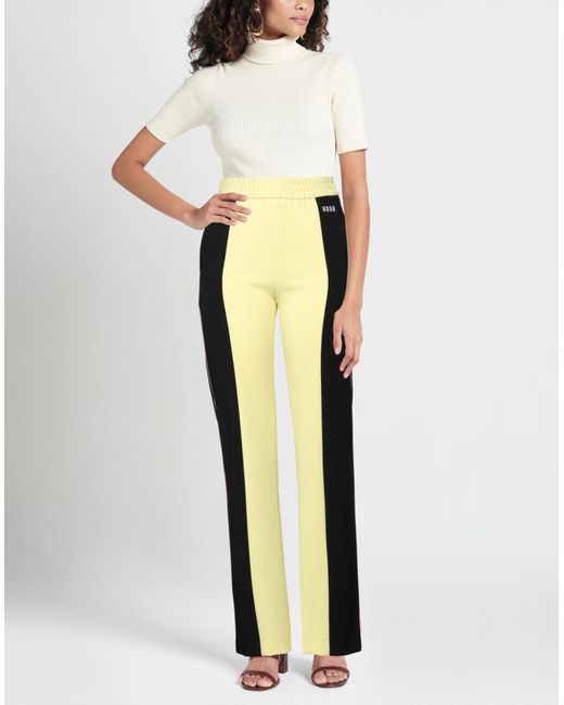 MSGM Yellow Pants