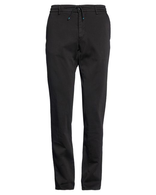 Mason's Black Pants Cotton, Polyester, Polyamide, Elastane for men