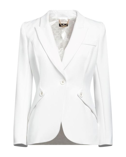 Elisabetta Franchi White Blazer