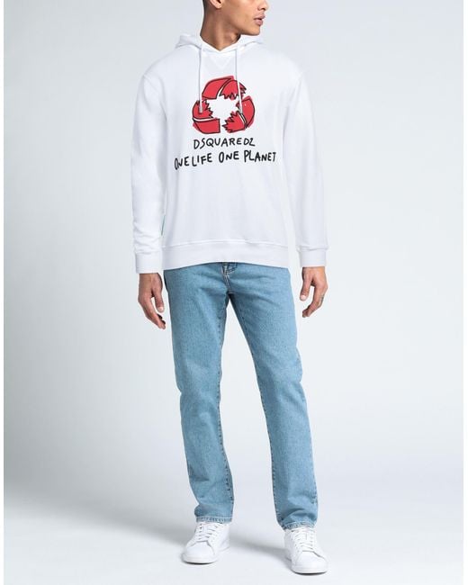 DSquared² White Sweatshirt for men