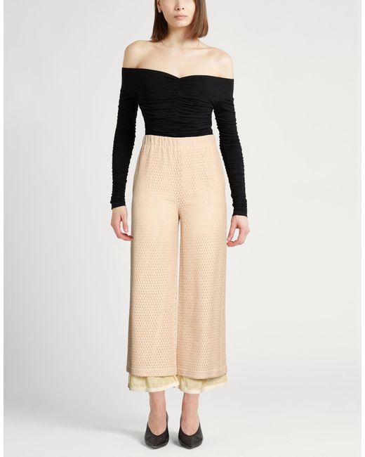Alysi Natural Crème Sand Pants Cotton, Polyamide