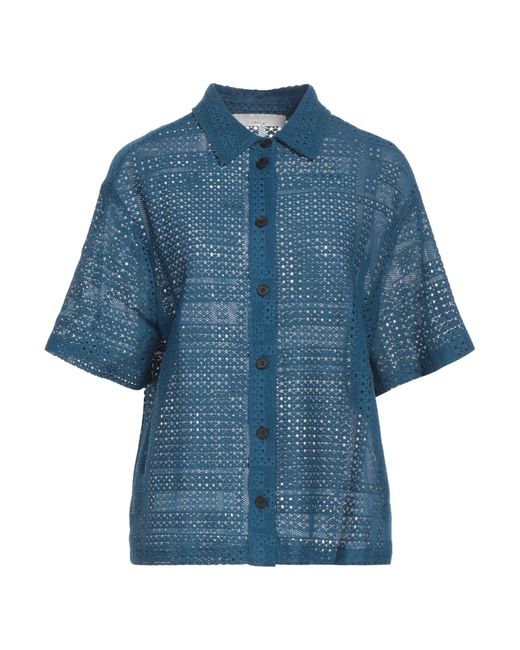 Tela Blue Pastel Shirt Cotton, Polyamide