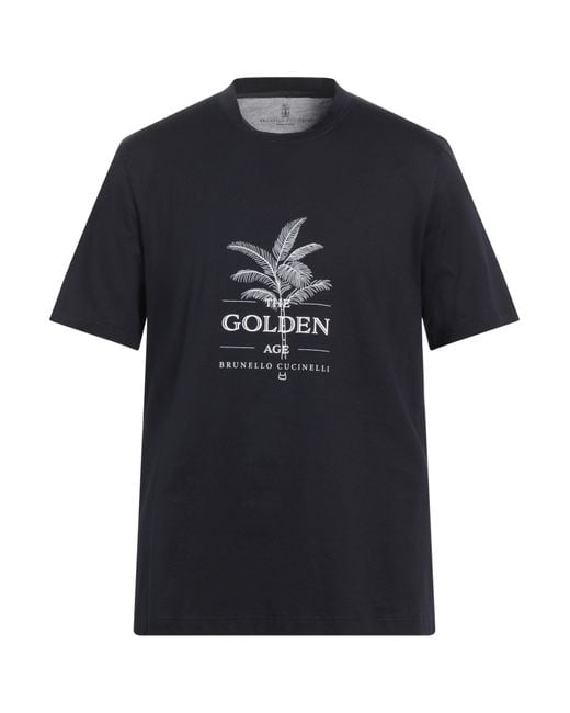 T-shirt Brunello Cucinelli pour homme en coloris Black