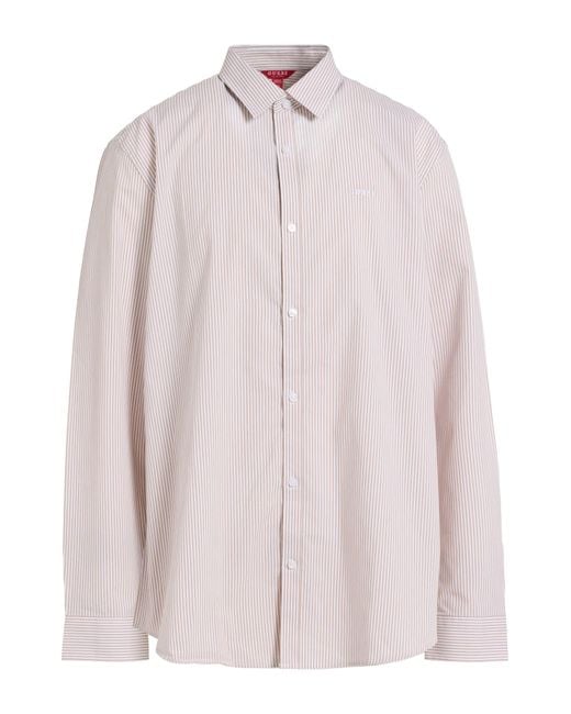 Guess Pink Shirt Cotton, Polyester, Elastane for men