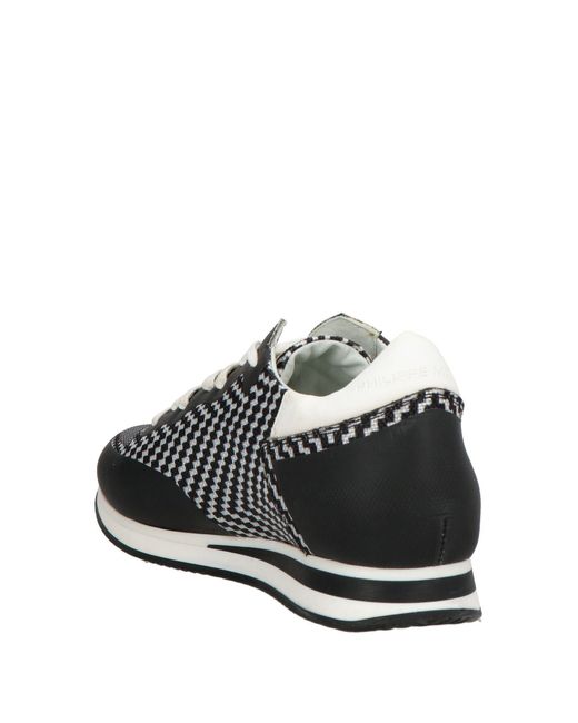 Philippe Model Black Sneakers Textile Fibers