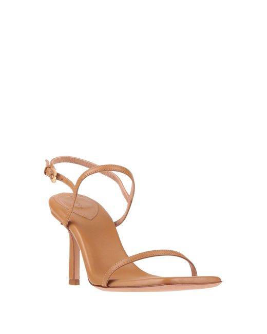A.Bocca Pink Camel Sandals Leather