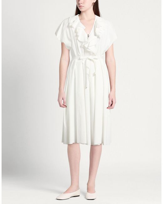 High White Midi Dress