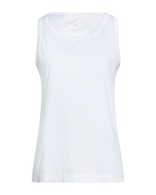 Fedeli White Tank Top Organic Cotton