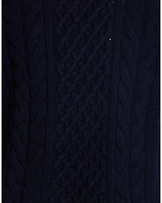 Drumohr Blue Midnight Turtleneck Wool for men