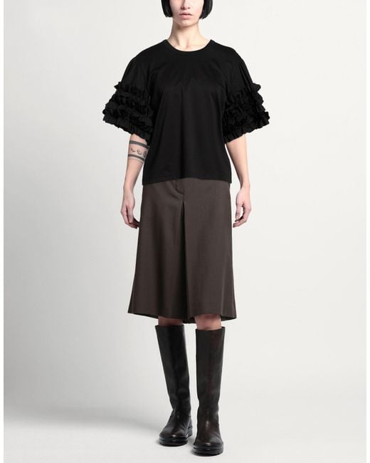 Noir Kei Ninomiya Black T-Shirt Cotton