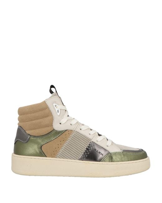 B.l.a.h Natural Sneakers Leather, Textile Fibers