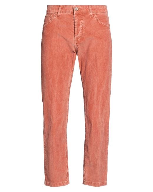 Entre Amis Red Pants Virgin Wool, Elastane for men