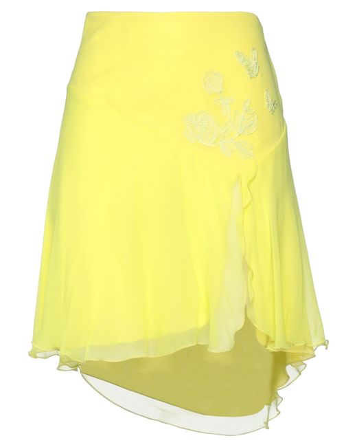 Blumarine Yellow Mini Skirt