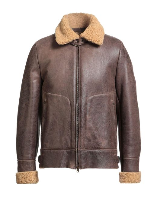 Salvatore Santoro Shearling- & Kunstfell in Brown für Herren