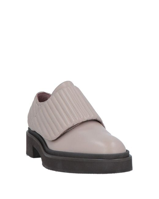 HAZY Gray Loafers Soft Leather