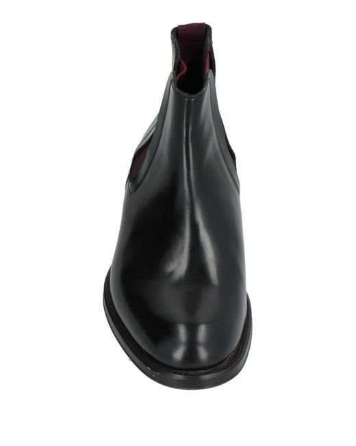 Pollini Black Ankle Boots Calfskin for men