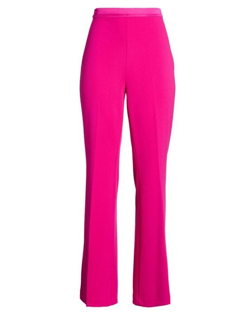 ViCOLO Pink Fuchsia Pants Polyester, Elastane