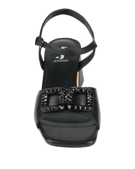 Jeannot Black Sandals
