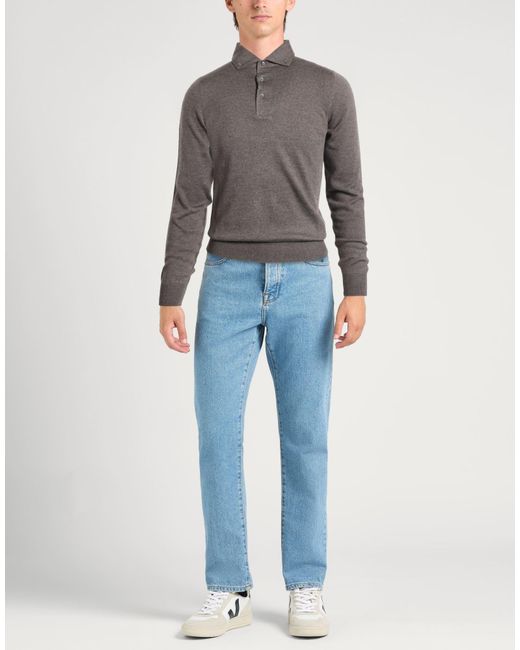 Gran Sasso Gray Sweaters for men