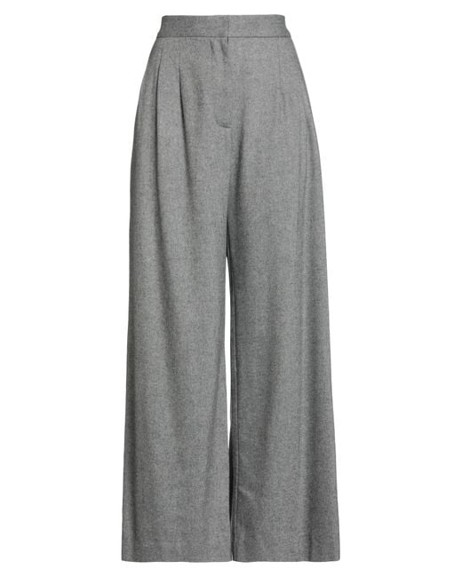 Ottod'Ame Gray Pants Polyester, Viscose, Wool, Elastane