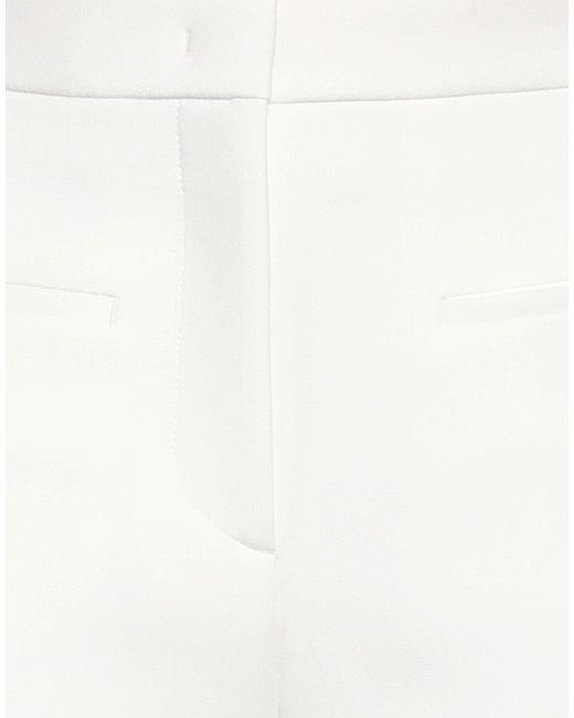 MSGM White Pants Polyester, Viscose, Elastane