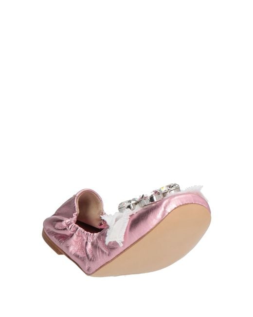 Casadei Pink Ballet Flats