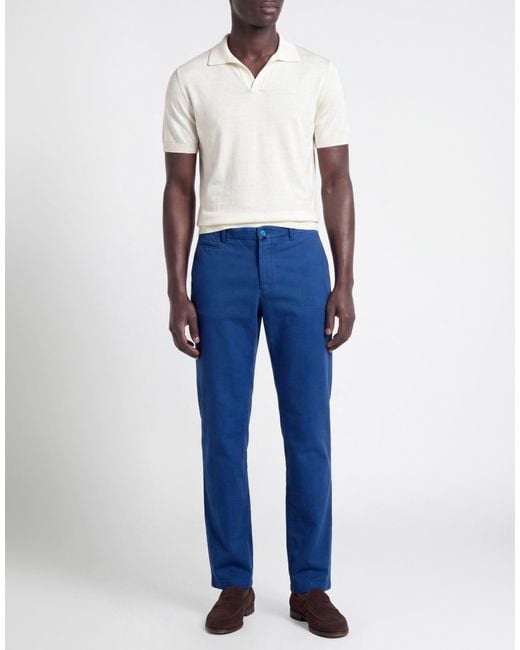 Kiton Blue Trouser for men