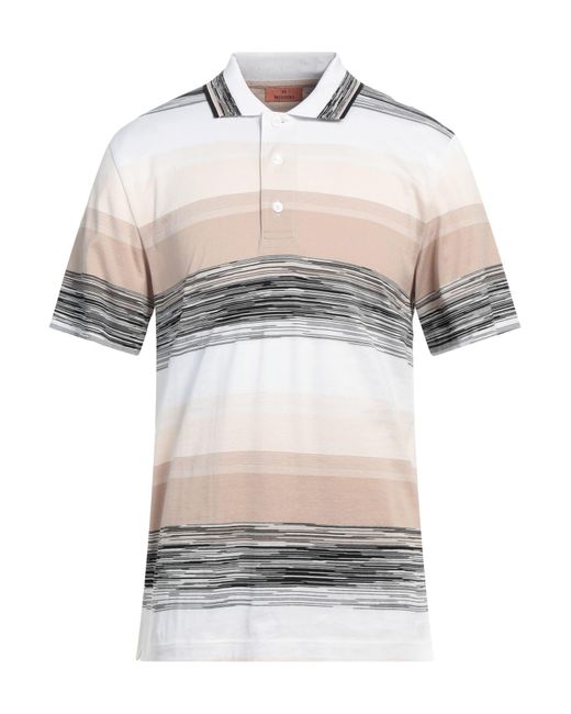Polo Missoni de hombre de color White